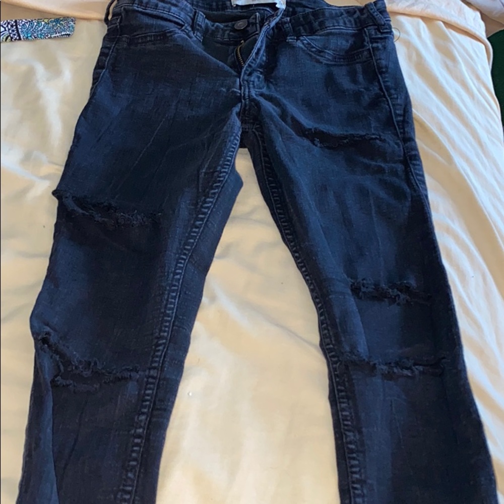 Hollister skinny black jeans